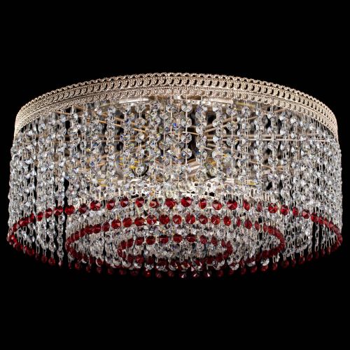 Люстра Флоренция капель оптикон красная в Кирове Гусь Хрустальный