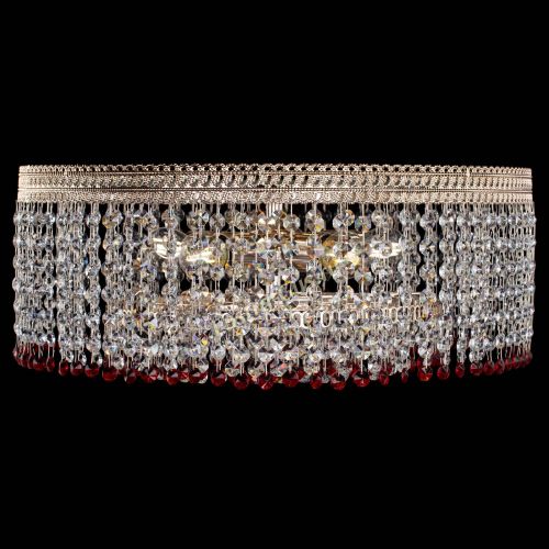 Люстра Флоренция капель оптикон красная в Кирове Гусь Хрустальный