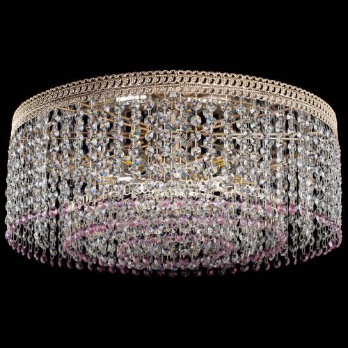 Люстра Флоренция капель оптикон розовая в Кирове Гусь Хрустальный