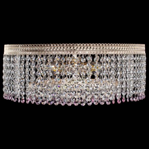 Люстра Флоренция капель оптикон розовая в Кирове Гусь Хрустальный
