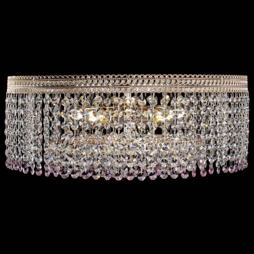 Люстра Флоренция капель оптикон розовая в Кирове Гусь Хрустальный