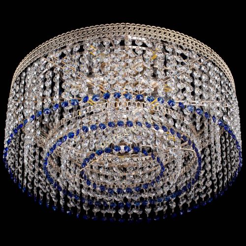 Люстра Флоренция капель оптикон синяя в Кирове Гусь Хрустальный