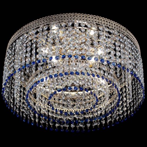 Люстра Флоренция капель оптикон синяя в Кирове Гусь Хрустальный