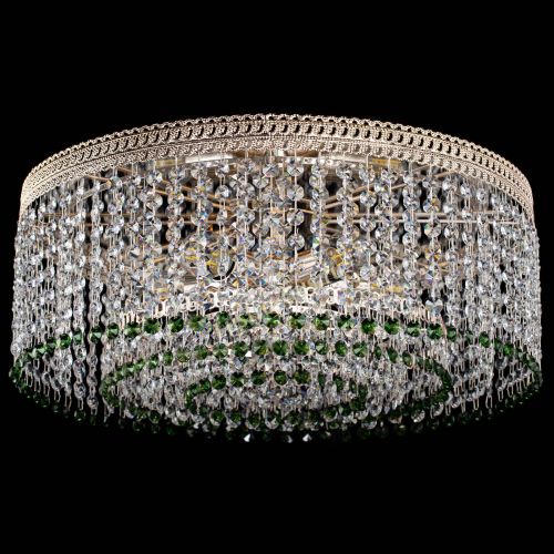 Люстра Флоренция капель оптикон зеленая в Кирове Гусь Хрустальный