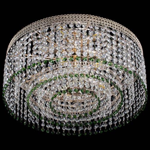 Люстра Флоренция капель оптикон зеленая в Кирове Гусь Хрустальный