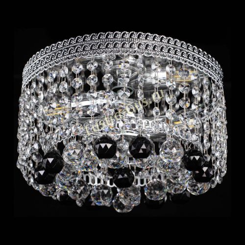 Люстра Флоренция шар №2 черная в Кирове Гусь Хрустальный