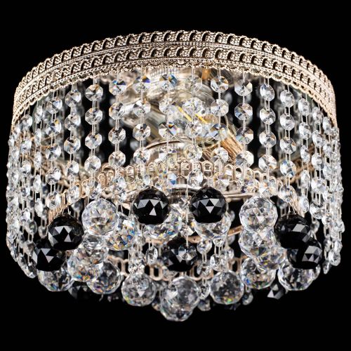 Люстра Флоренция шар №2 черная в Кирове Гусь Хрустальный