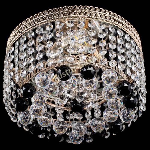 Люстра Флоренция шар №2 черная в Кирове Гусь Хрустальный