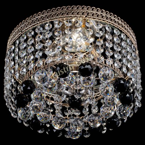 Люстра Флоренция шар №2 черная в Кирове Гусь Хрустальный