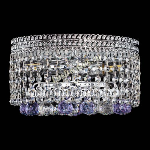 Люстра Флоренция шар №2 фиолетовая в Кирове Гусь Хрустальный