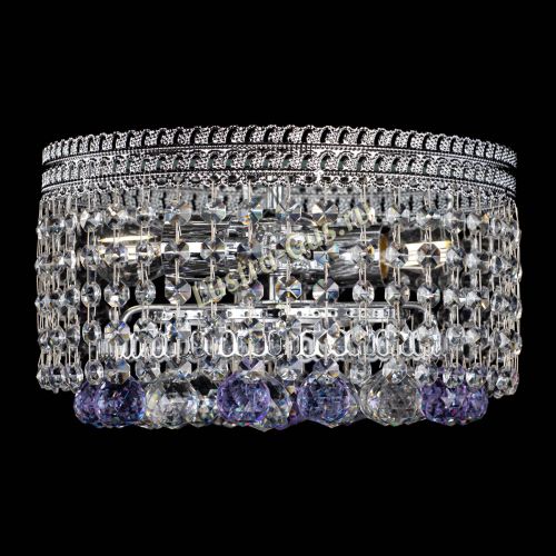 Люстра Флоренция шар №2 фиолетовая в Кирове Гусь Хрустальный