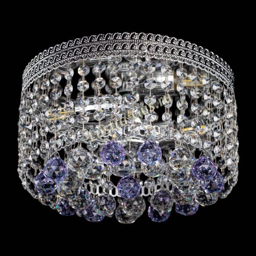 Люстра Флоренция шар №2 фиолетовая в Кирове Гусь Хрустальный