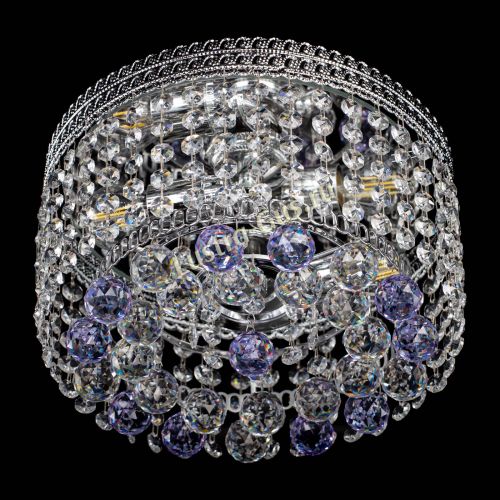 Люстра Флоренция шар №2 фиолетовая в Кирове Гусь Хрустальный