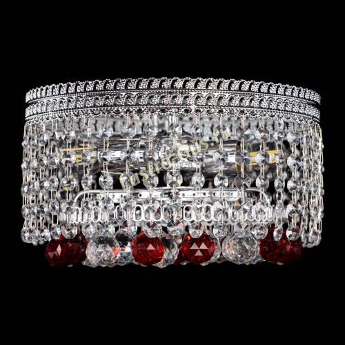 Люстра Флоренция шар №2 красная в Кирове Гусь Хрустальный