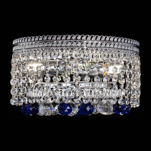 Люстра Флоренция шар №2 синяя в Кирове Гусь Хрустальный