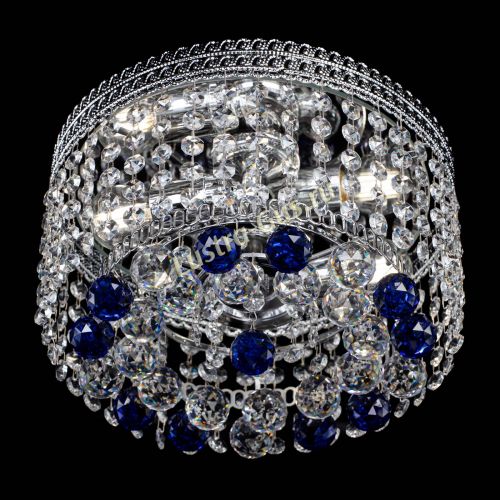 Люстра Флоренция шар №2 синяя в Кирове Гусь Хрустальный