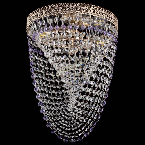 Люстра Флоренция Водоворот фиолетовая в Кирове Гусь Хрустальный
