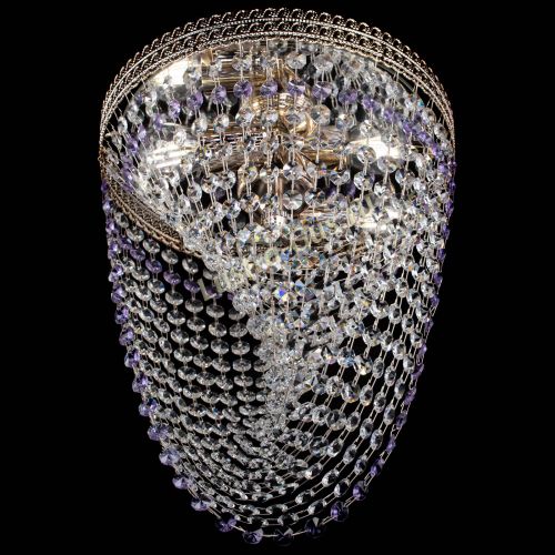 Люстра Флоренция Водоворот фиолетовая в Кирове Гусь Хрустальный