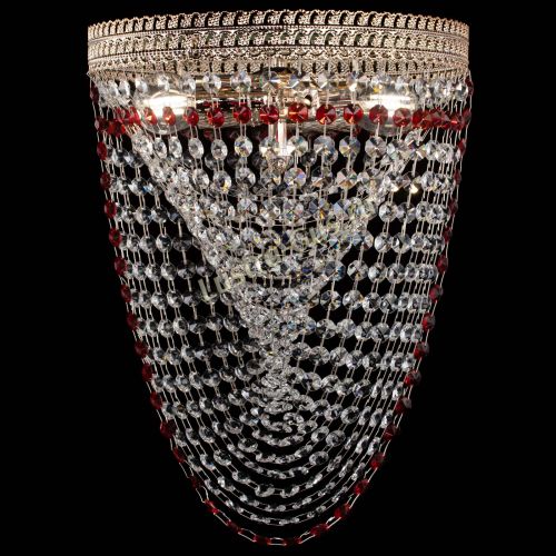 Люстра Флоренция Водоворот красная в Кирове Гусь Хрустальный
