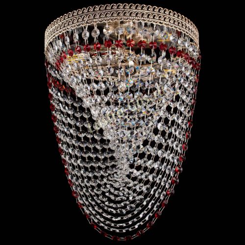 Люстра Флоренция Водоворот красная в Кирове Гусь Хрустальный