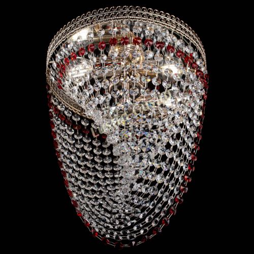 Люстра Флоренция Водоворот красная в Кирове Гусь Хрустальный