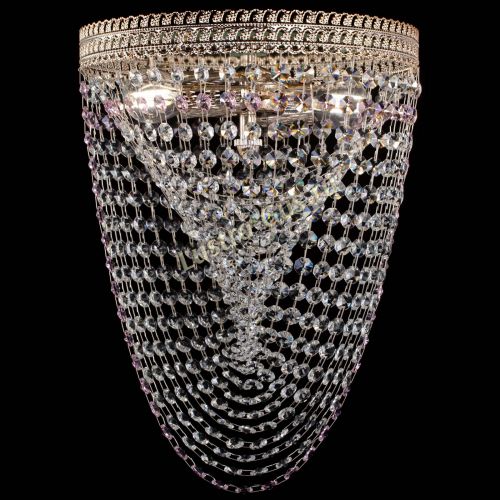 Люстра Флоренция Водоворот розовая в Кирове Гусь Хрустальный