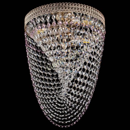 Люстра Флоренция Водоворот розовая в Кирове Гусь Хрустальный