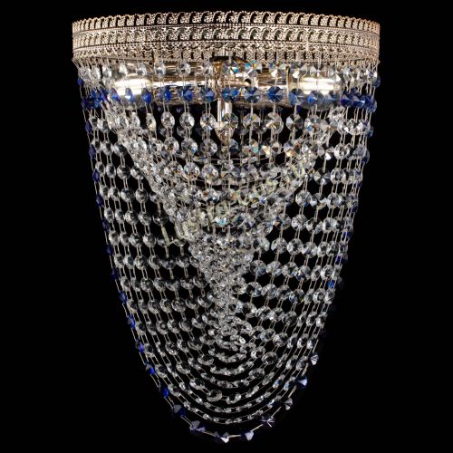 Люстра Флоренция Водоворот синяя в Кирове Гусь Хрустальный