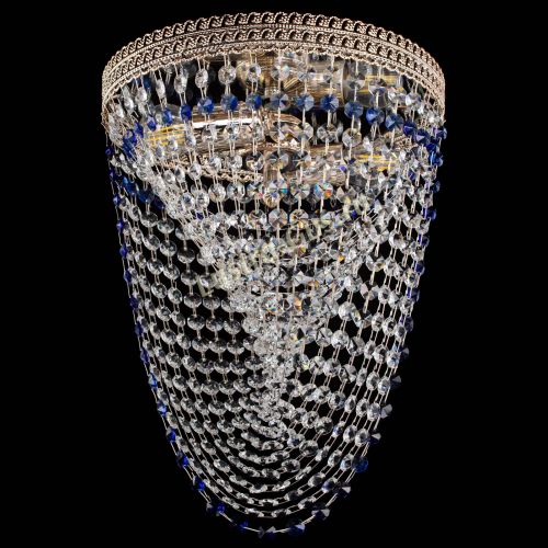 Люстра Флоренция Водоворот синяя в Кирове Гусь Хрустальный