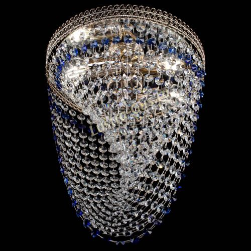 Люстра Флоренция Водоворот синяя в Кирове Гусь Хрустальный