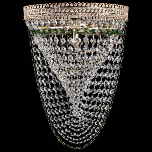 Люстра Флоренция Водоворот зеленая в Кирове Гусь Хрустальный