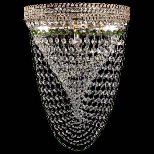 Люстра Флоренция Водоворот зеленая в Кирове Гусь Хрустальный