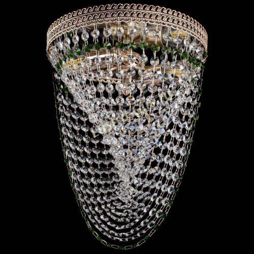 Люстра Флоренция Водоворот зеленая в Кирове Гусь Хрустальный