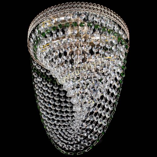 Люстра Флоренция Водоворот зеленая в Кирове Гусь Хрустальный