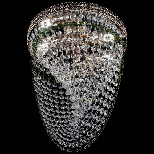 Люстра Флоренция Водоворот зеленая в Кирове Гусь Хрустальный