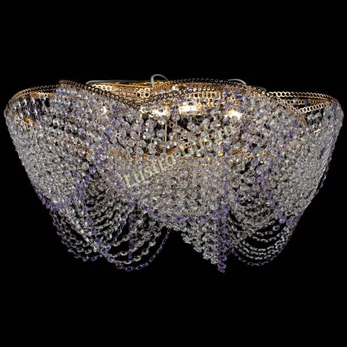Люстра Галактика №4 фиолетовая в Кирове Гусь Хрустальный