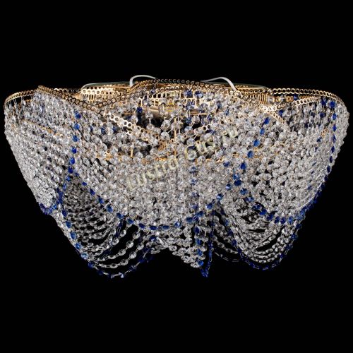 Люстра Галактика №4 синяя в Кирове Гусь Хрустальный