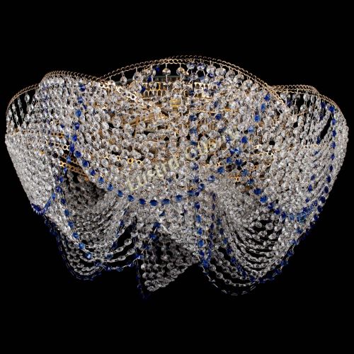 Люстра Галактика №4 синяя в Кирове Гусь Хрустальный