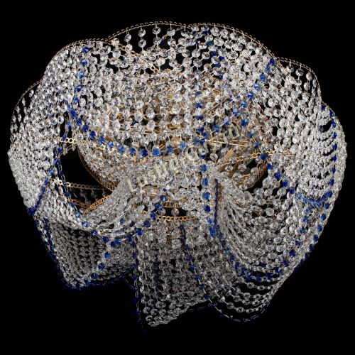 Люстра Галактика №4 синяя в Кирове Гусь Хрустальный