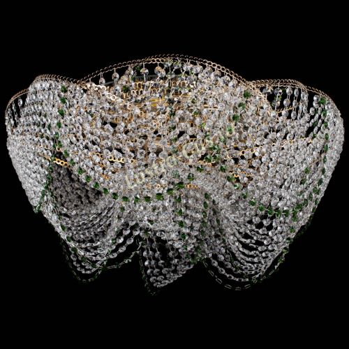 Люстра Галактика №4 зеленая в Кирове Гусь Хрустальный