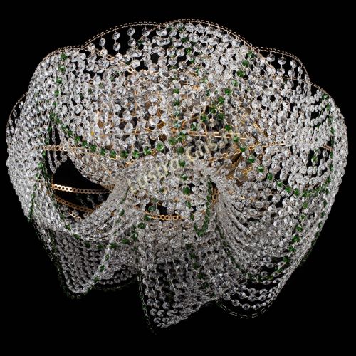 Люстра Галактика №4 зеленая в Кирове Гусь Хрустальный