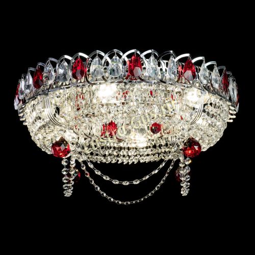 Люстра Глория №1 красная в Кирове Гусь Хрустальный