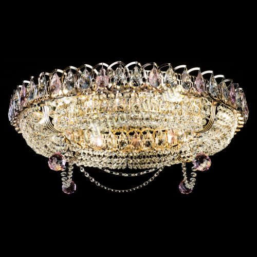 Люстра Глория №1 розовая в Кирове Гусь Хрустальный