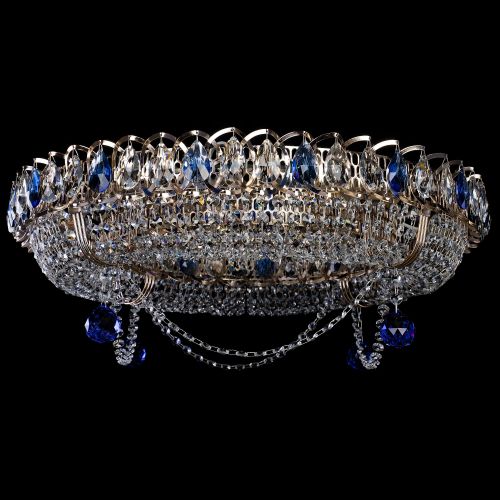 Люстра Глория №1 синяя в Кирове Гусь Хрустальный