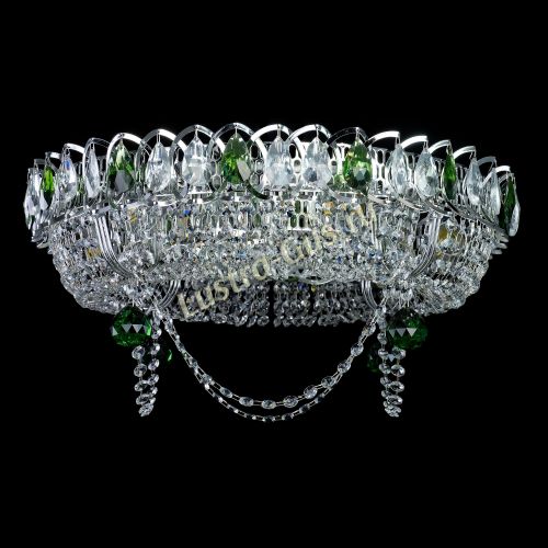 Люстра Глория №1 зеленая в Кирове Гусь Хрустальный