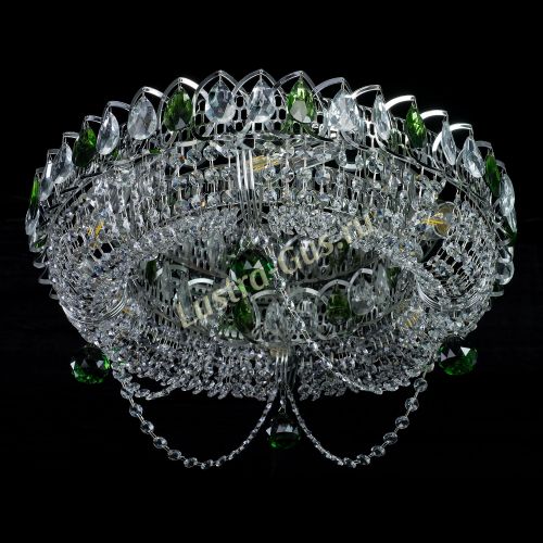 Люстра Глория №1 зеленая в Кирове Гусь Хрустальный