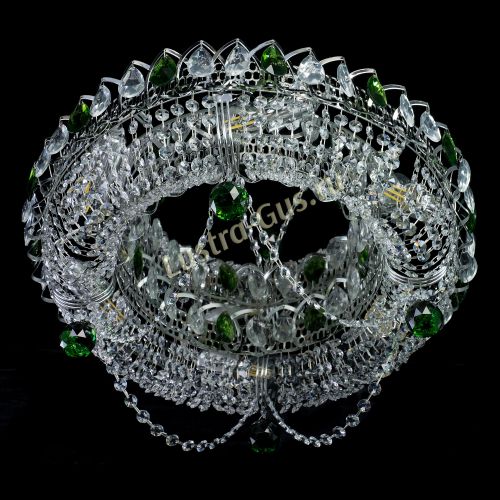 Люстра Глория №1 зеленая в Кирове Гусь Хрустальный