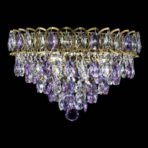 Люстра Грация №1 под бронзу фиолетовая в Кирове Гусь Хрустальный