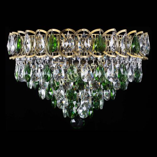 Люстра Грация №1 под бронзу зеленая в Кирове Гусь Хрустальный