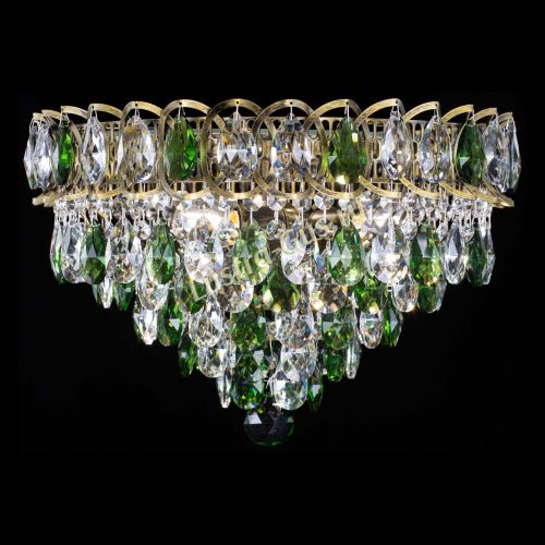 Люстра Грация №1 под бронзу зеленая в Кирове Гусь Хрустальный